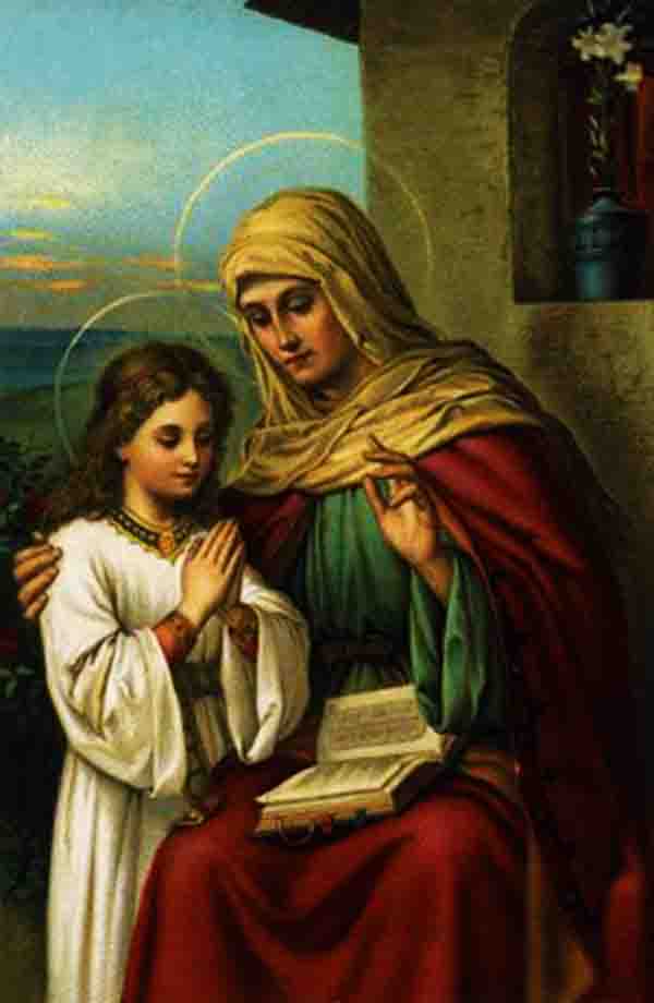 القديسة حنة والدة العذراء مريم